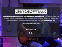 Tablet Screenshot of jimmygallowaymusic.com